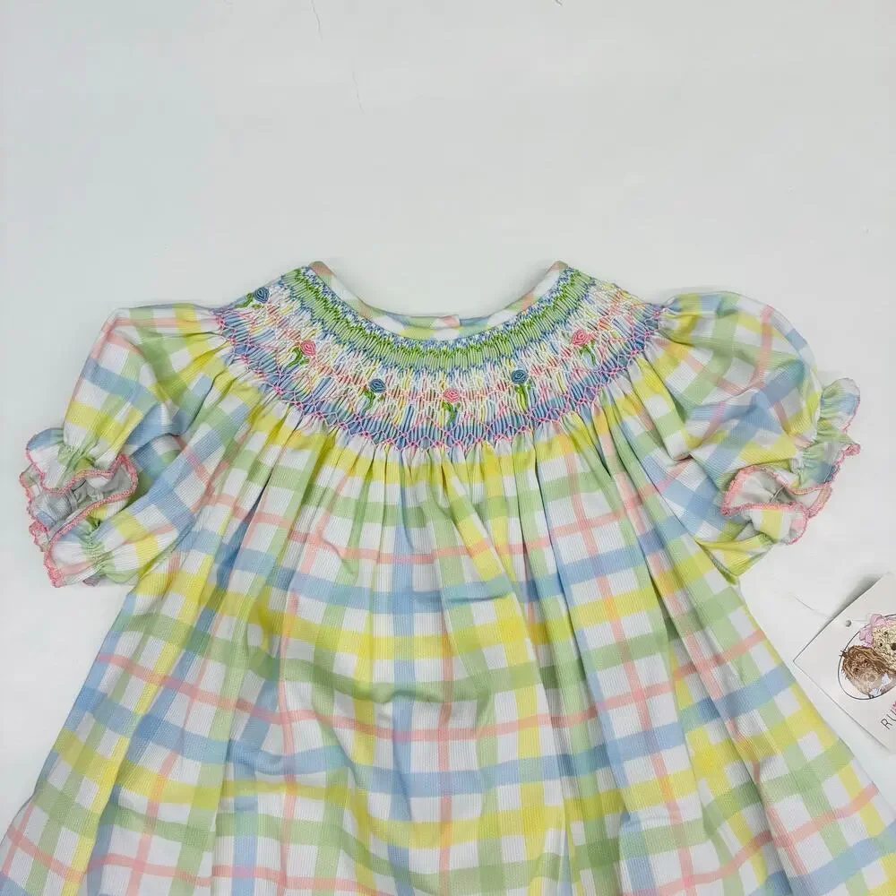 NWT Ruth & Ralph 4T Pastel Plaid Helen Dress